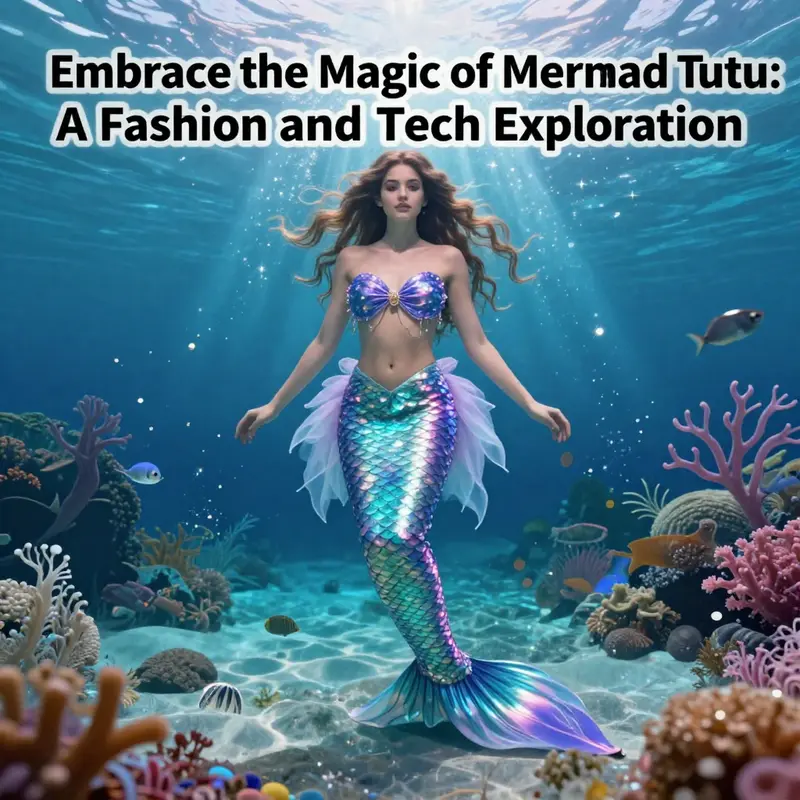 A beautiful mermaid tutu displayed in a whimsical underwater setting, reflecting the enchanting theme of the article.