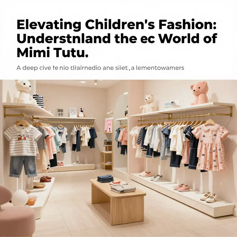 An inviting children's fashion boutique featuring Mimi Tutu's elegant clothing for kids.