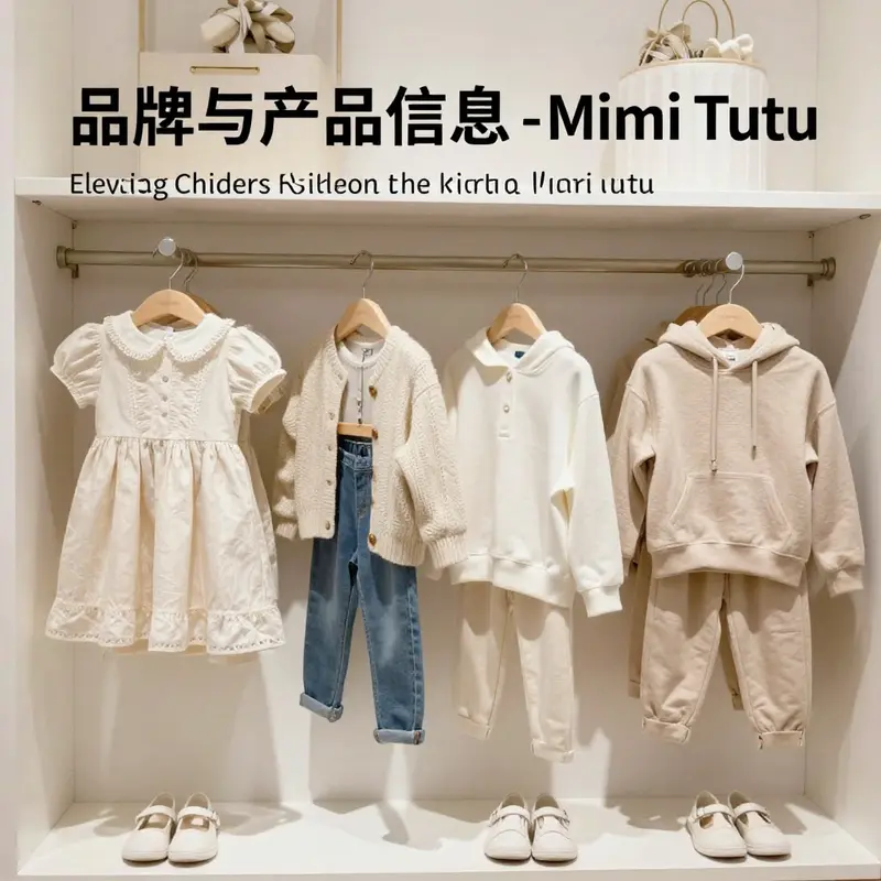 A vibrant display of Mimi Tutu’s latest elegant children’s clothing collection.