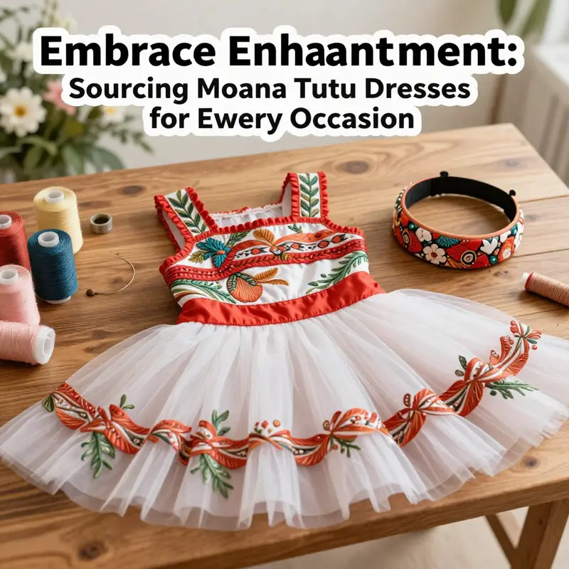 A diverse selection of Moana tutu dresses available for sourcing on Alibaba.com, perfect for retail or bulk orders.