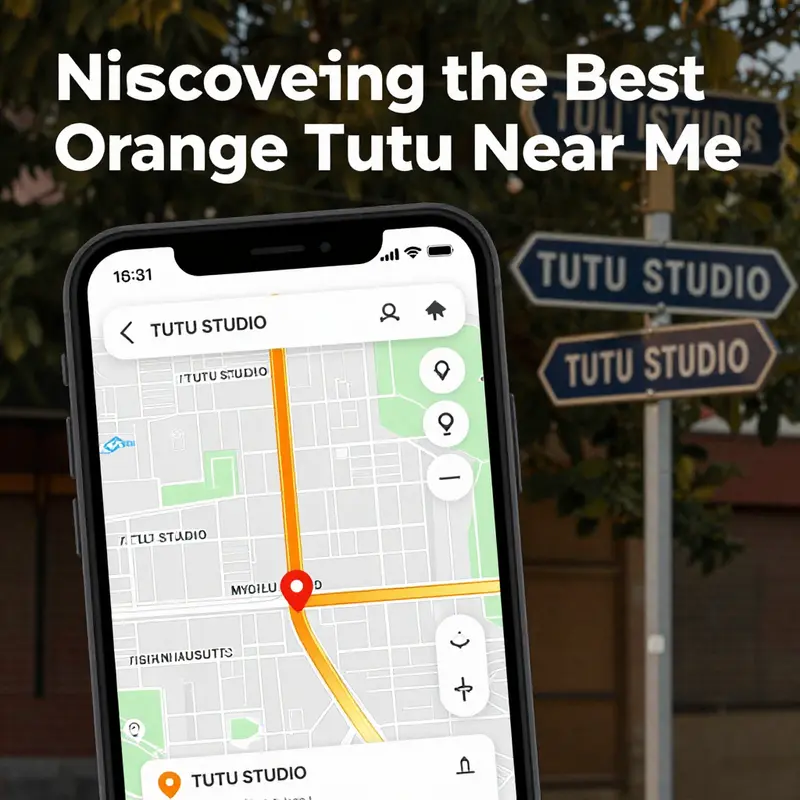 The lively storefront of TUTU STUDIO showcasing colorful tutus.