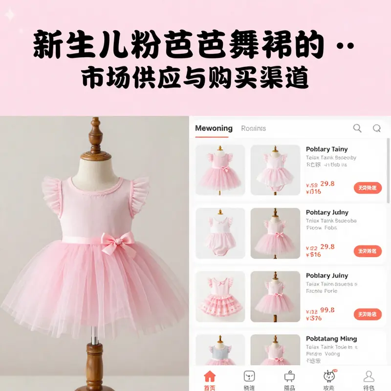 The exquisite design of a newborn pink tutu, highlighting its soft fabric and charming accessories.