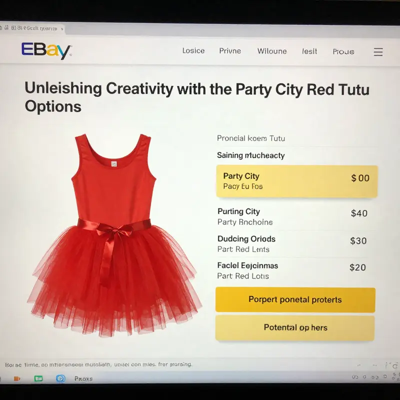 A stunning showcase of the Party City Red Tutu highlighting its vibrant color and ideal use for special occasions.