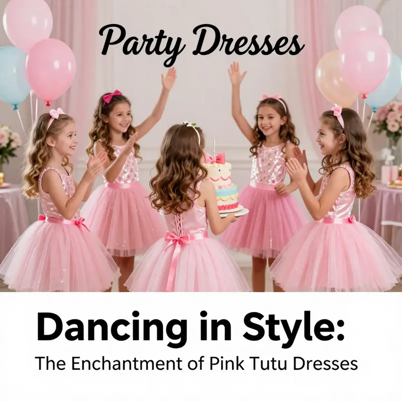 Young dancers shine in their pink ballet costumes with fluffy tutus during a rehearsal.