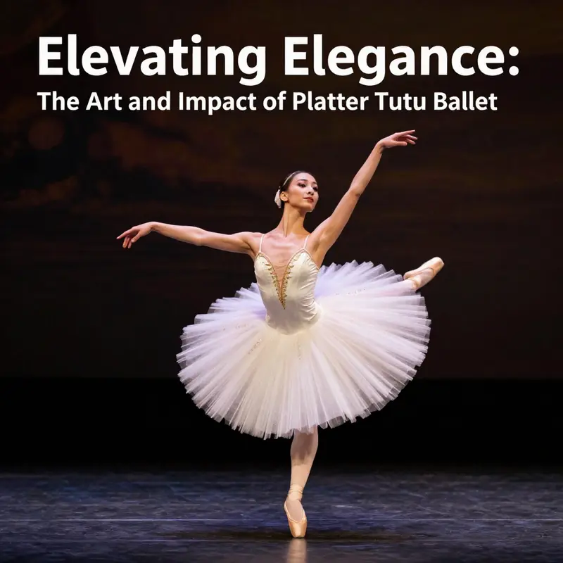 A ballet dancer performing in a platter tutu, capturing the grace and artistry inherent to classical ballet.