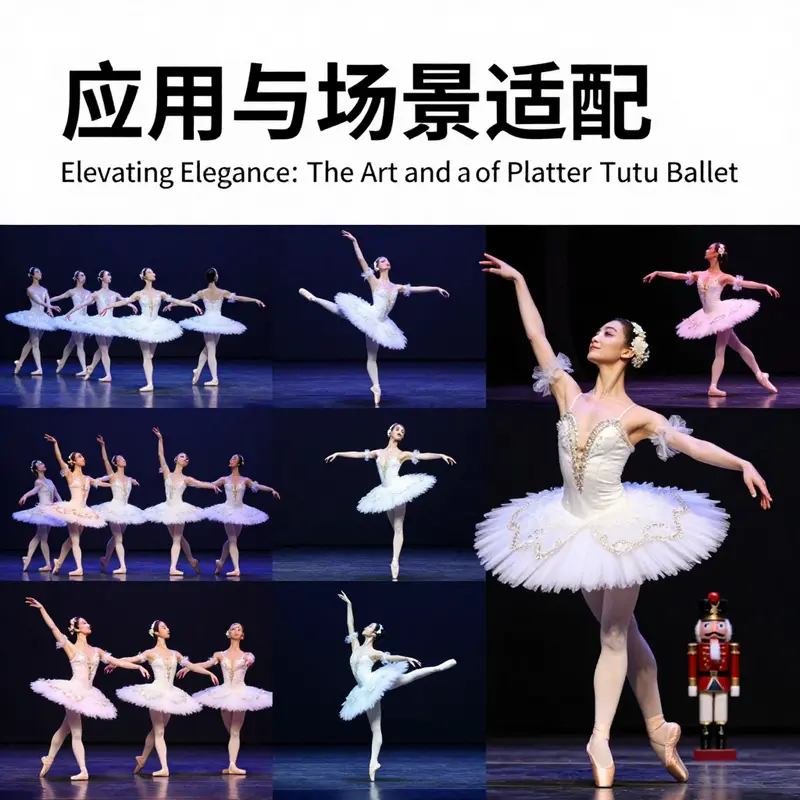 An intricate look at the design and material of a platter tutu ballet skirt, highlighting its signature features.