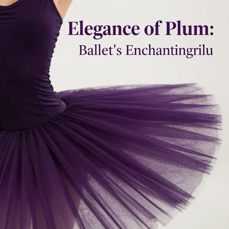 The captivating hue of plum in ballet tutus is rich and elegant, reflecting sophistication and grace.