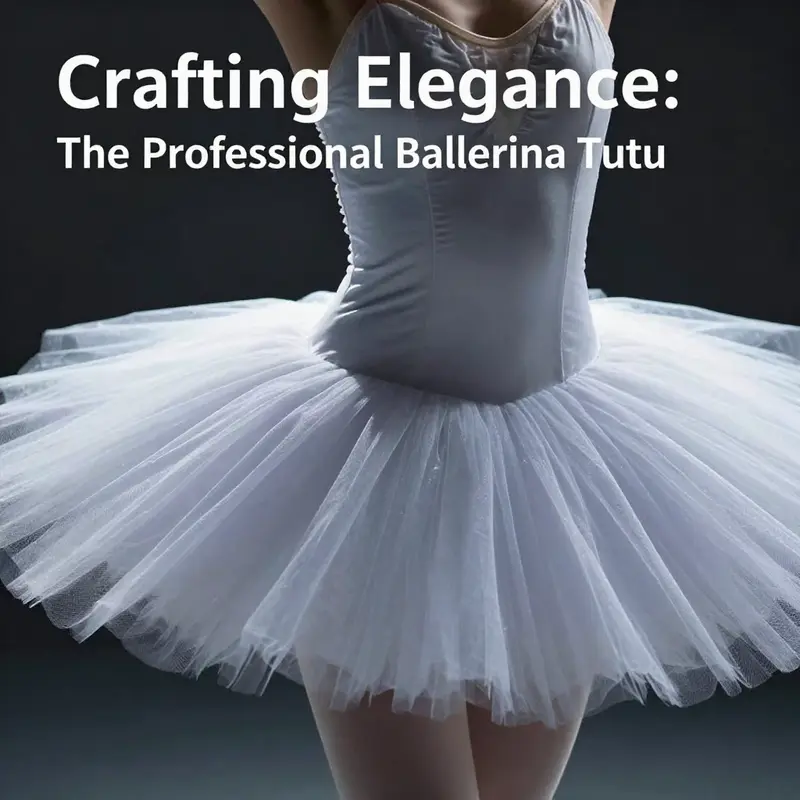 An intricate close-up of a tutu highlighting advanced material technology.