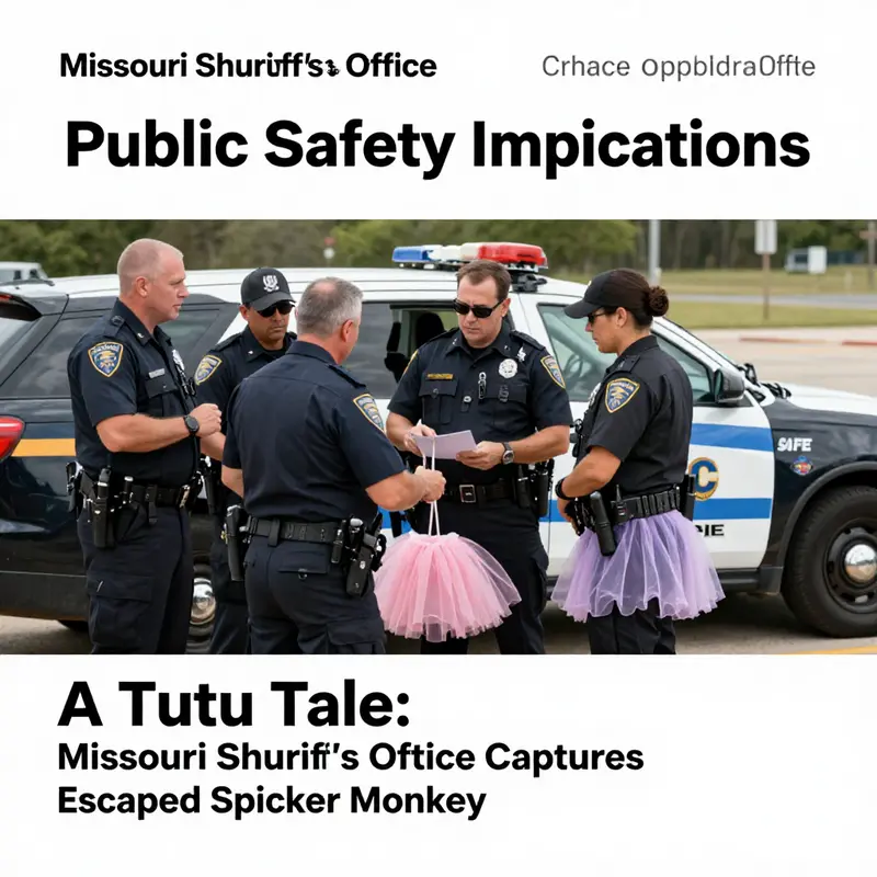 Overview of the escaped spider monkey captured by the Missouri Sheriff’s Office.