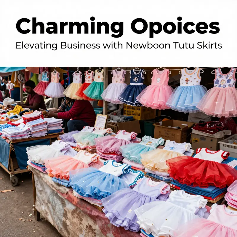 A collection of innovative and colorful newborn tutu skirts highlighting their design features.