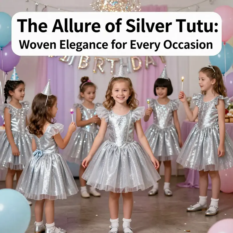 A detailed look at the layers and craftsmanship of a silver tutu.