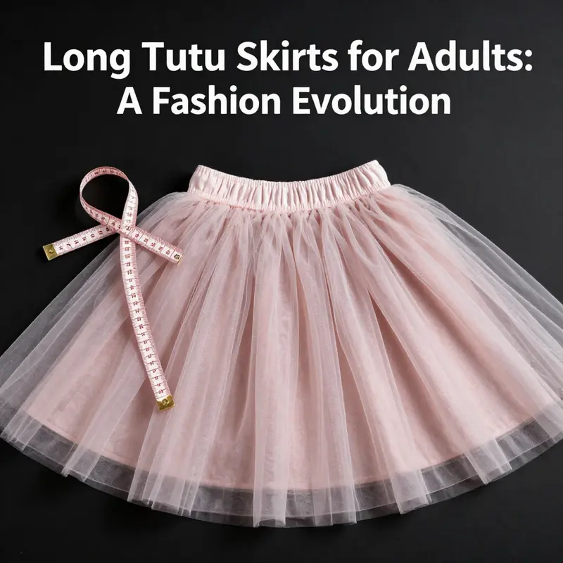 A vibrant urban look featuring an adult wearing a stylish long tutu skirt.