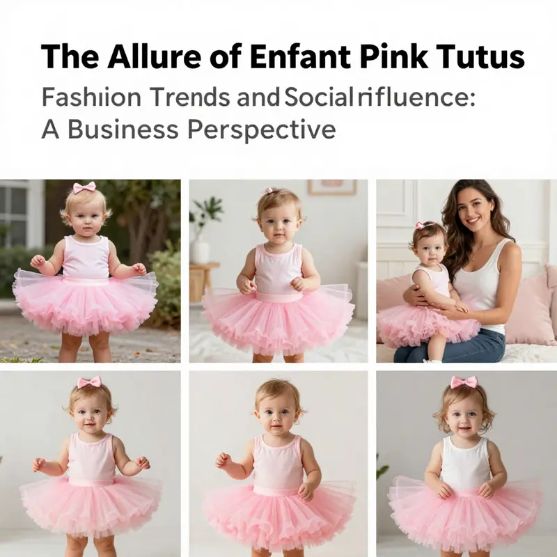 A selection of elegantly designed infant pink tutus highlighting their fluffy layers and delicate fabrics.