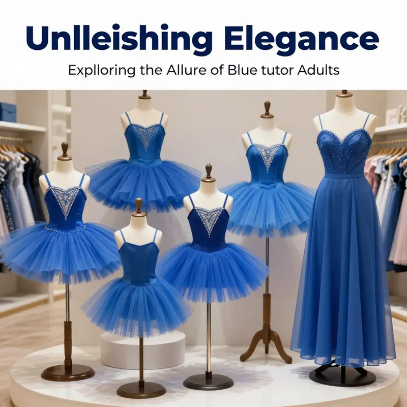 A selection showcasing diverse styles of blue tutus, demonstrating their versatility for different occasions.