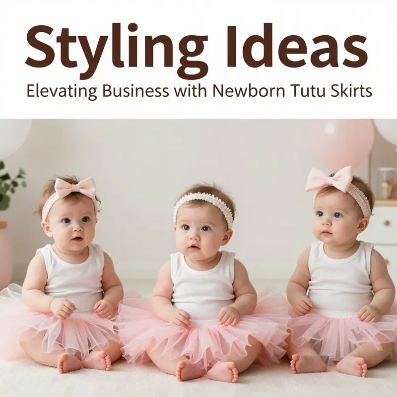 A collection of innovative and colorful newborn tutu skirts highlighting their design features.
