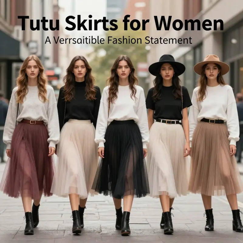 Versatile styling options for tutu skirts in casual and formal settings.