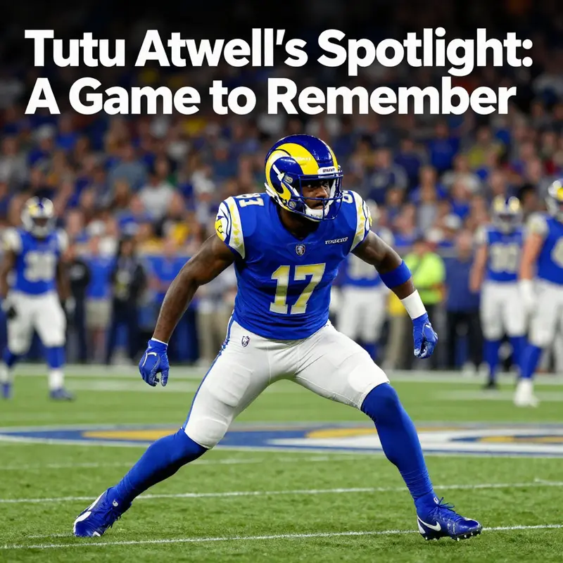 Tutu Atwell performing during the game, with action and intensity on display.