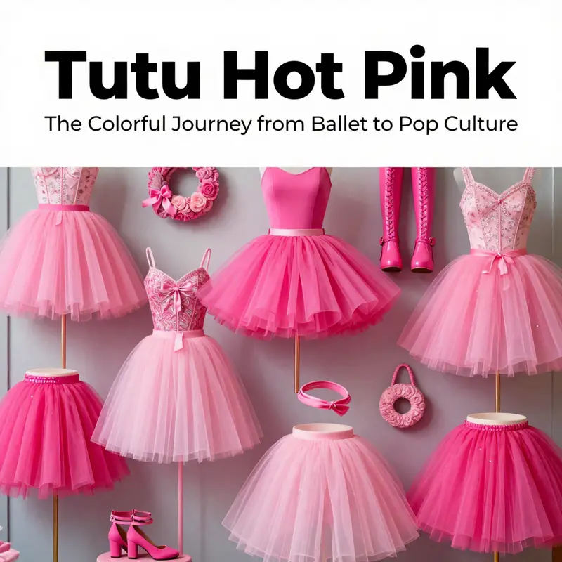 A lively assortment of Tutu Hot Pink fashion items, emphasizing their appeal and cultural significance.
