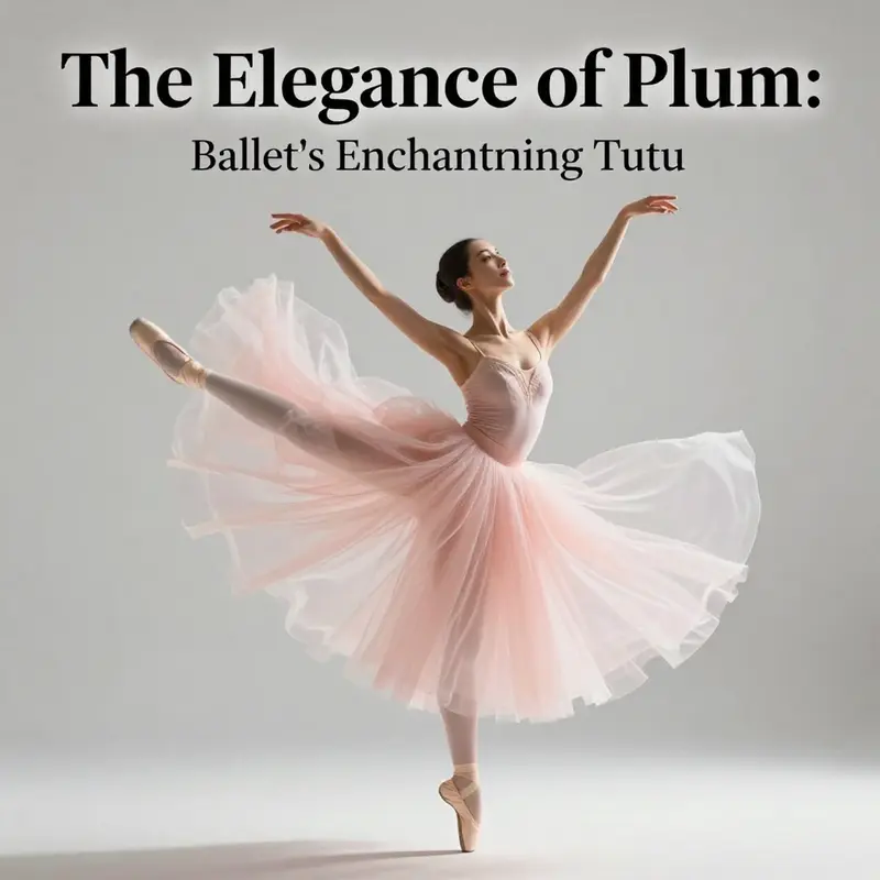 The captivating hue of plum in ballet tutus is rich and elegant, reflecting sophistication and grace.