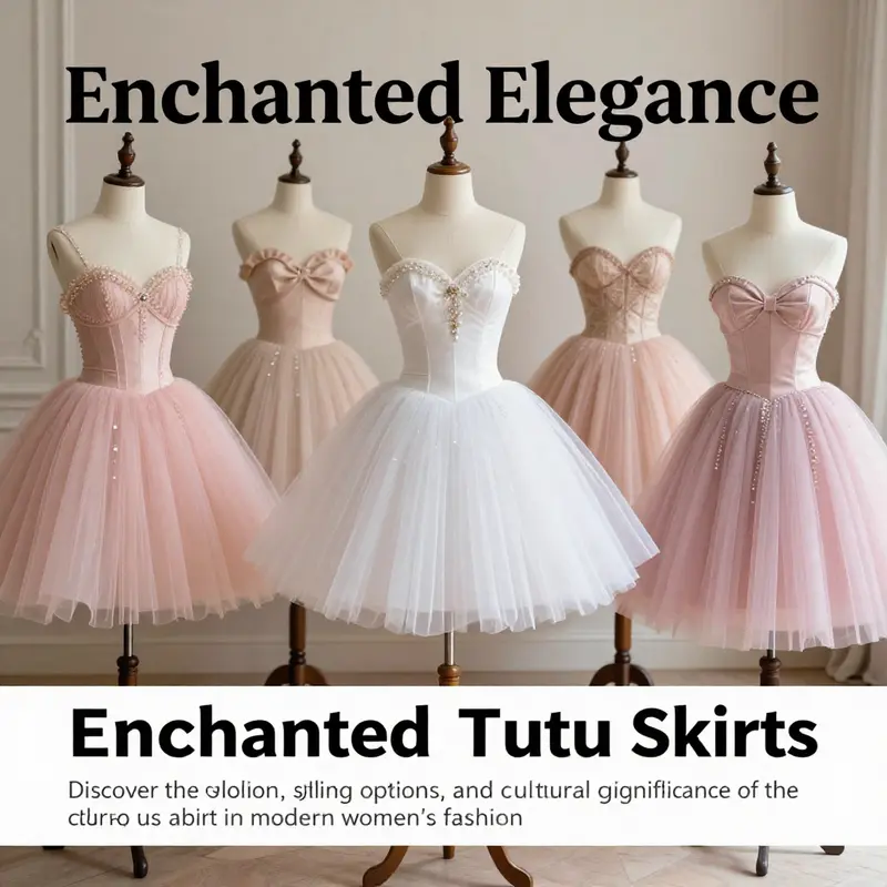 A collection of assorted women's tutu skirts displayed gracefully.