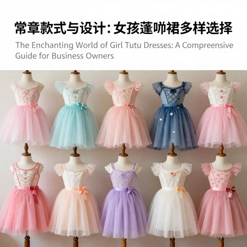 An array of girl tutu dresses illustrating the variety in styles and designs available in the market.