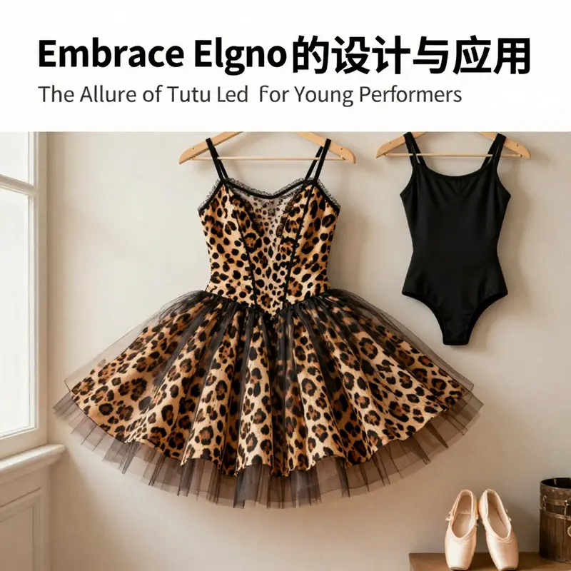 A classic leopard print ballet tutu, designed to inspire young performers.