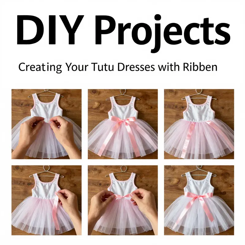 A mesmerizing display of tutu dresses showcasing different styles and ribbon accents that enhance their aesthetic appeal.