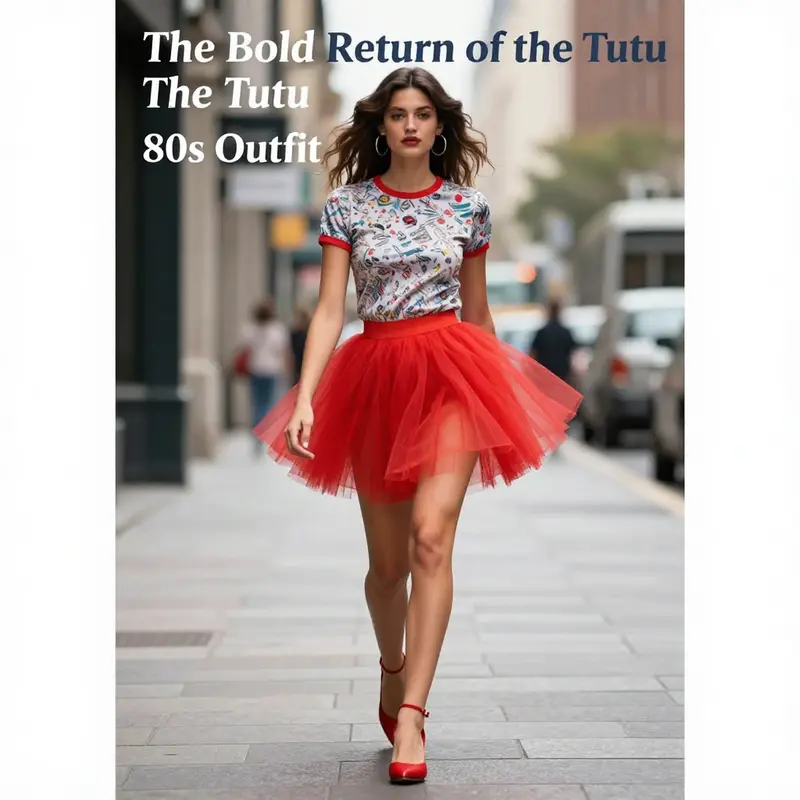 The cultural revival of the tutu 80s outfit celebrating individuality and colorful expression.
