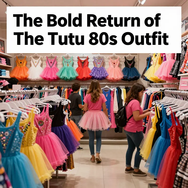 The cultural revival of the tutu 80s outfit celebrating individuality and colorful expression.