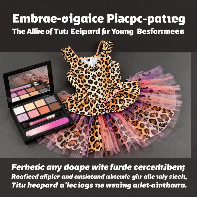 A classic leopard print ballet tutu, designed to inspire young performers.