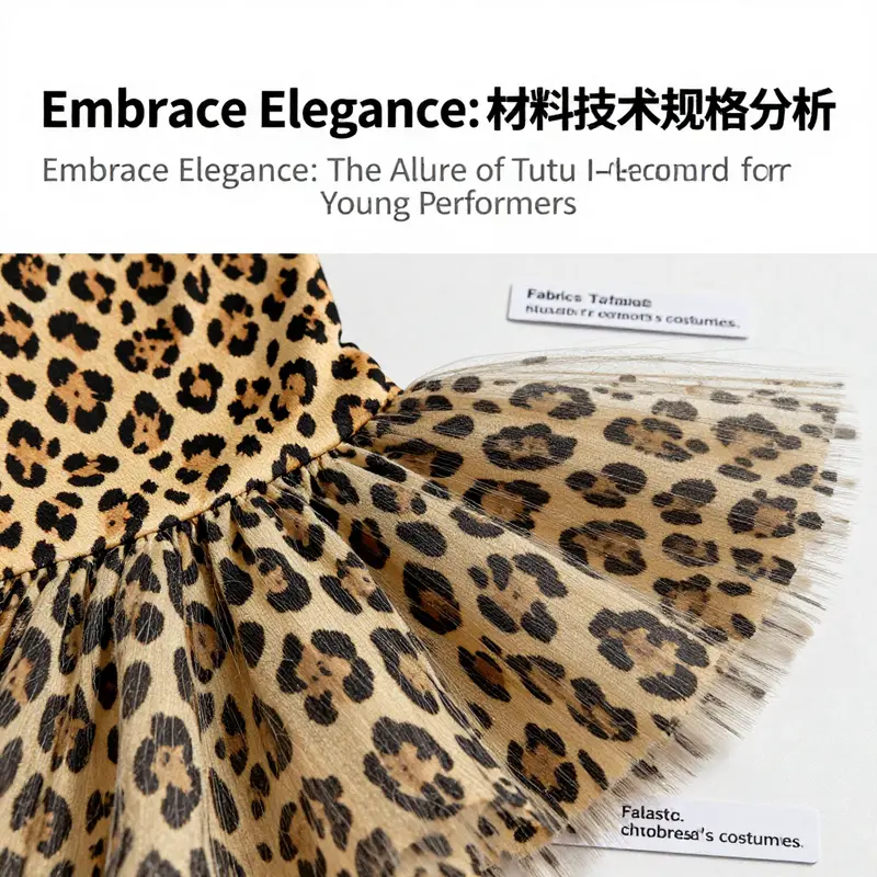 A classic leopard print ballet tutu, designed to inspire young performers.