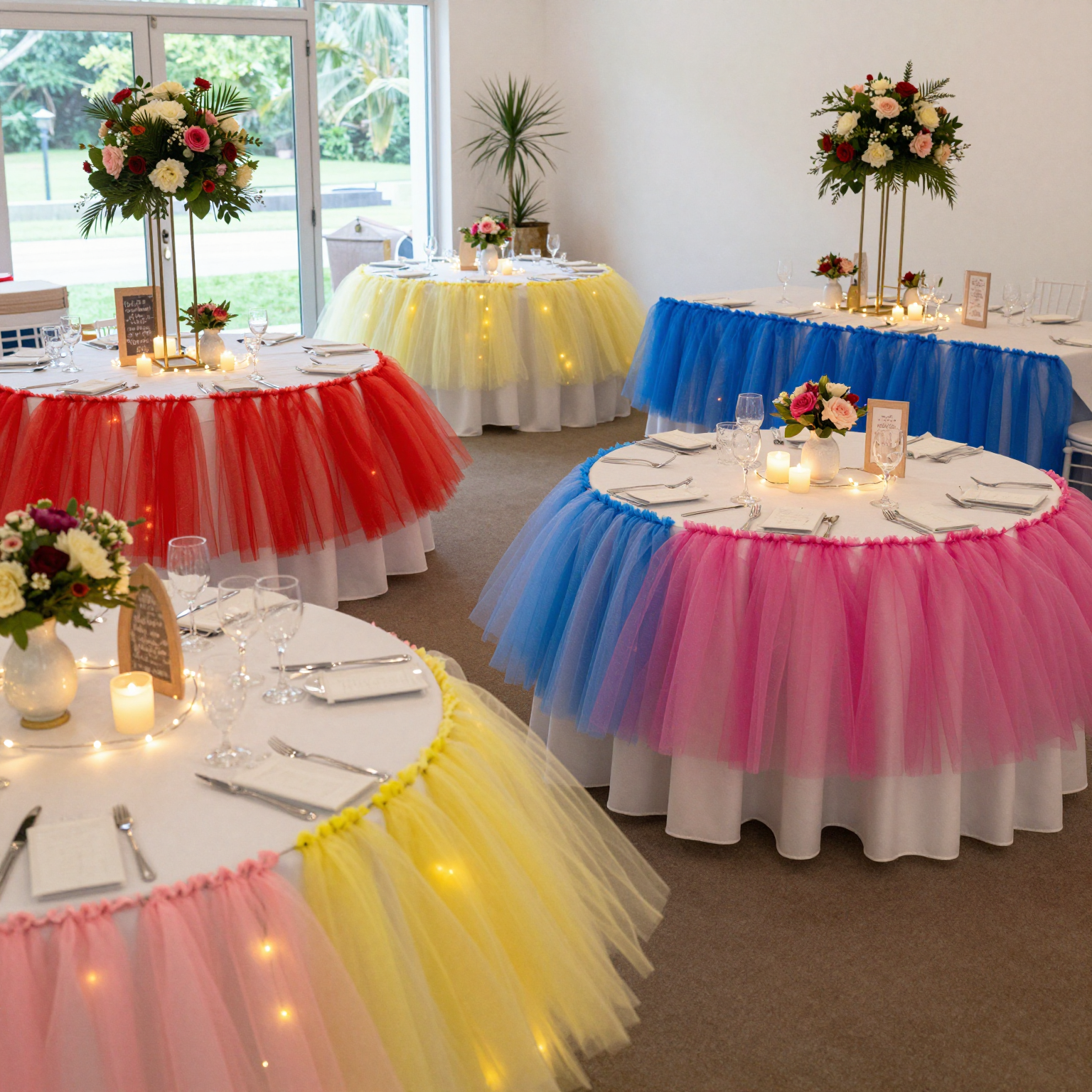 Event Featuring Tutu Table Skirts