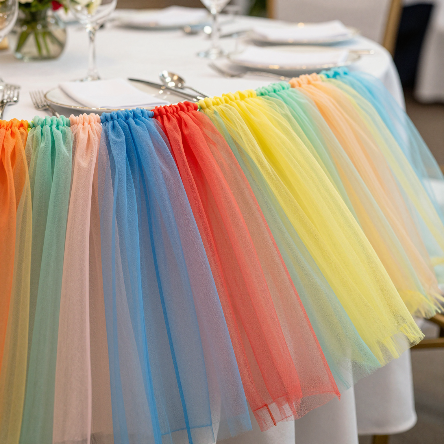 High-Quality Tutu Table Skirt