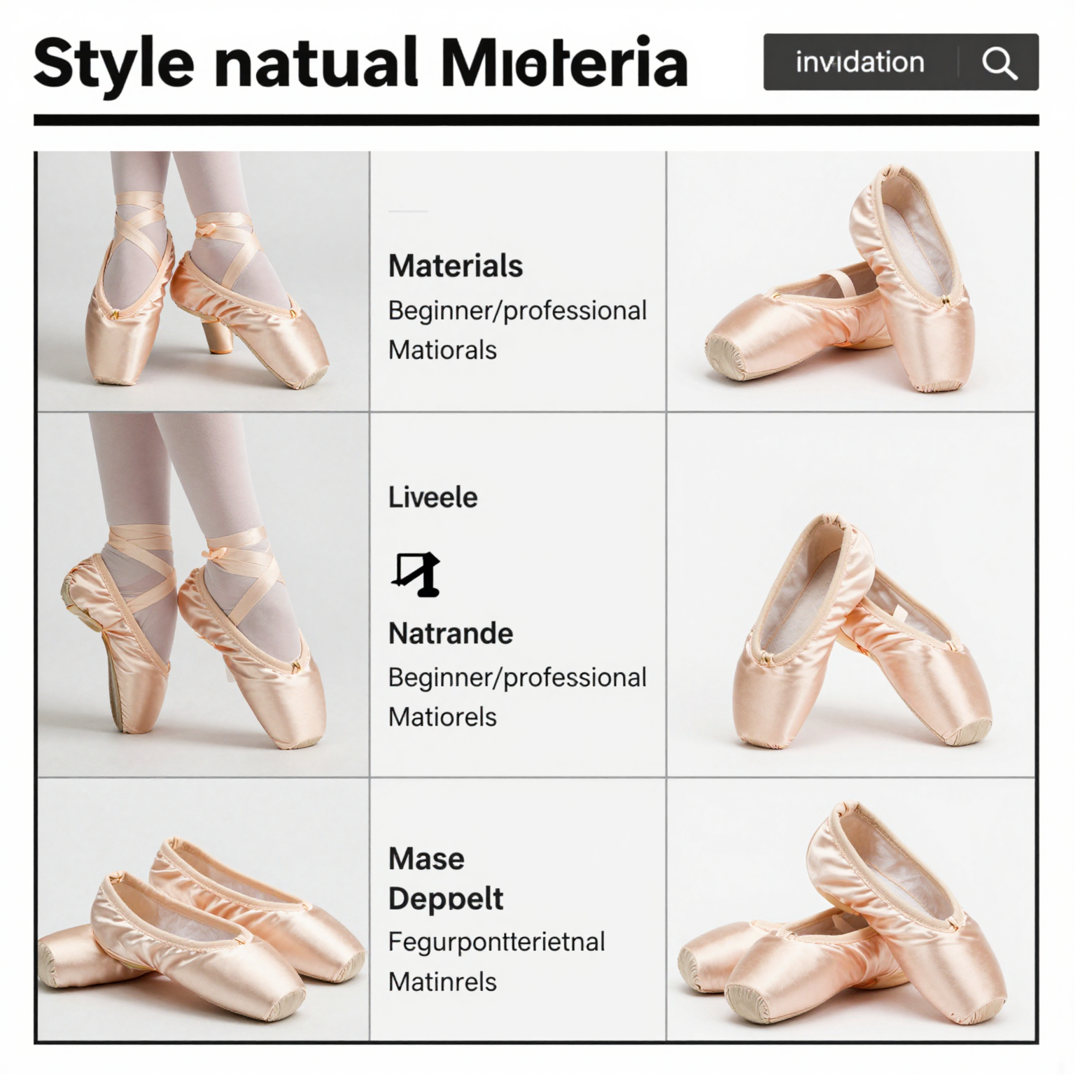 A comparison of different types of ballet shoes