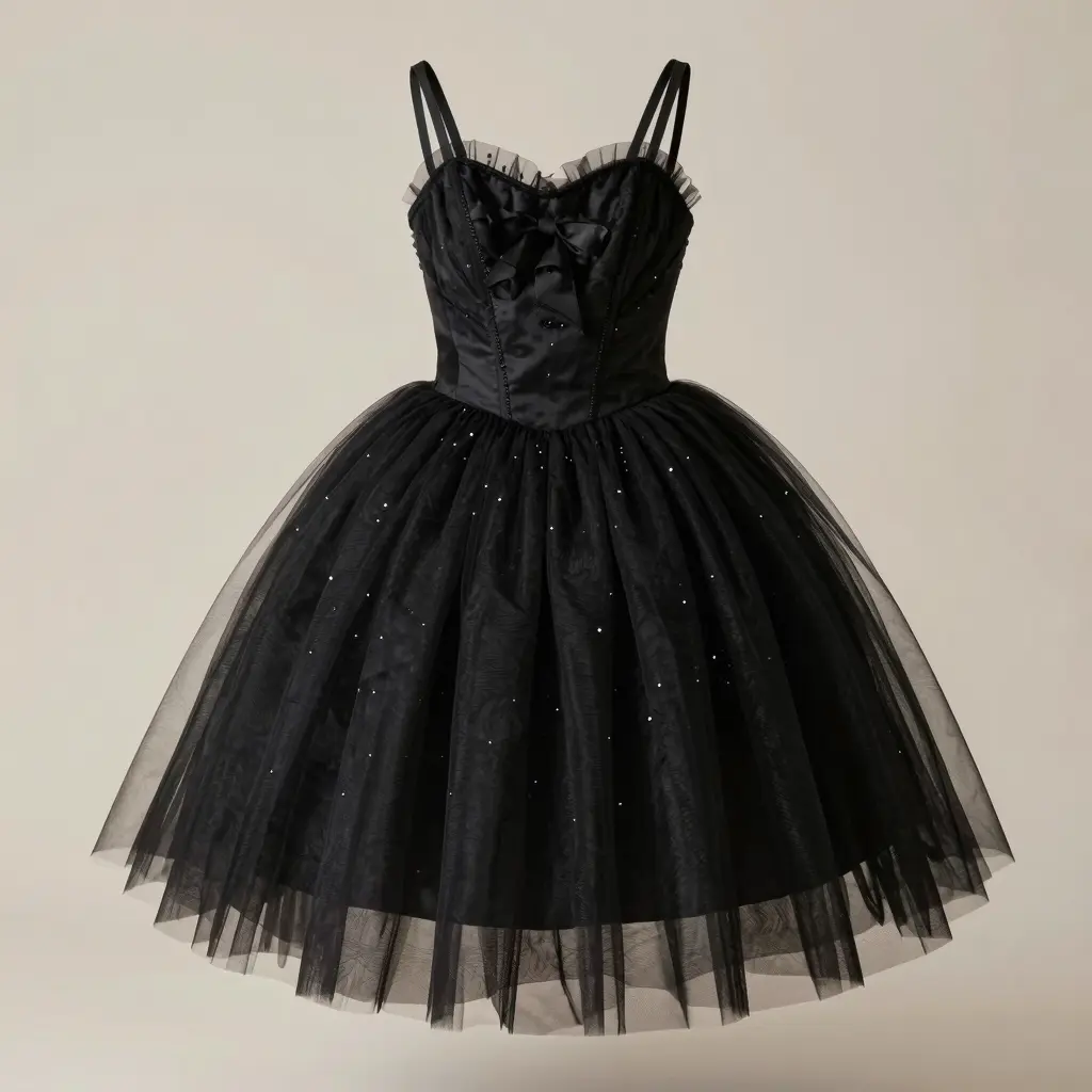 Stylish Black Tutu Dress