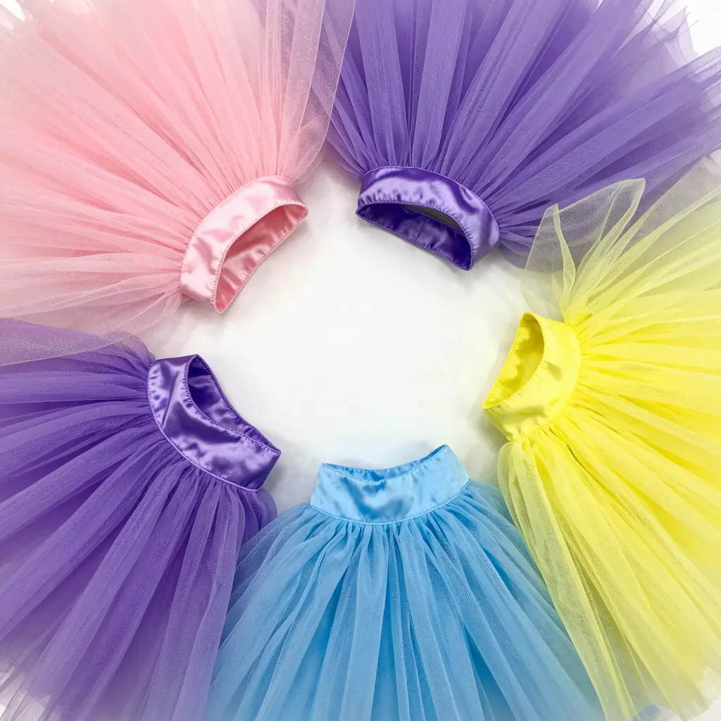 A variety of tutu fabrics
