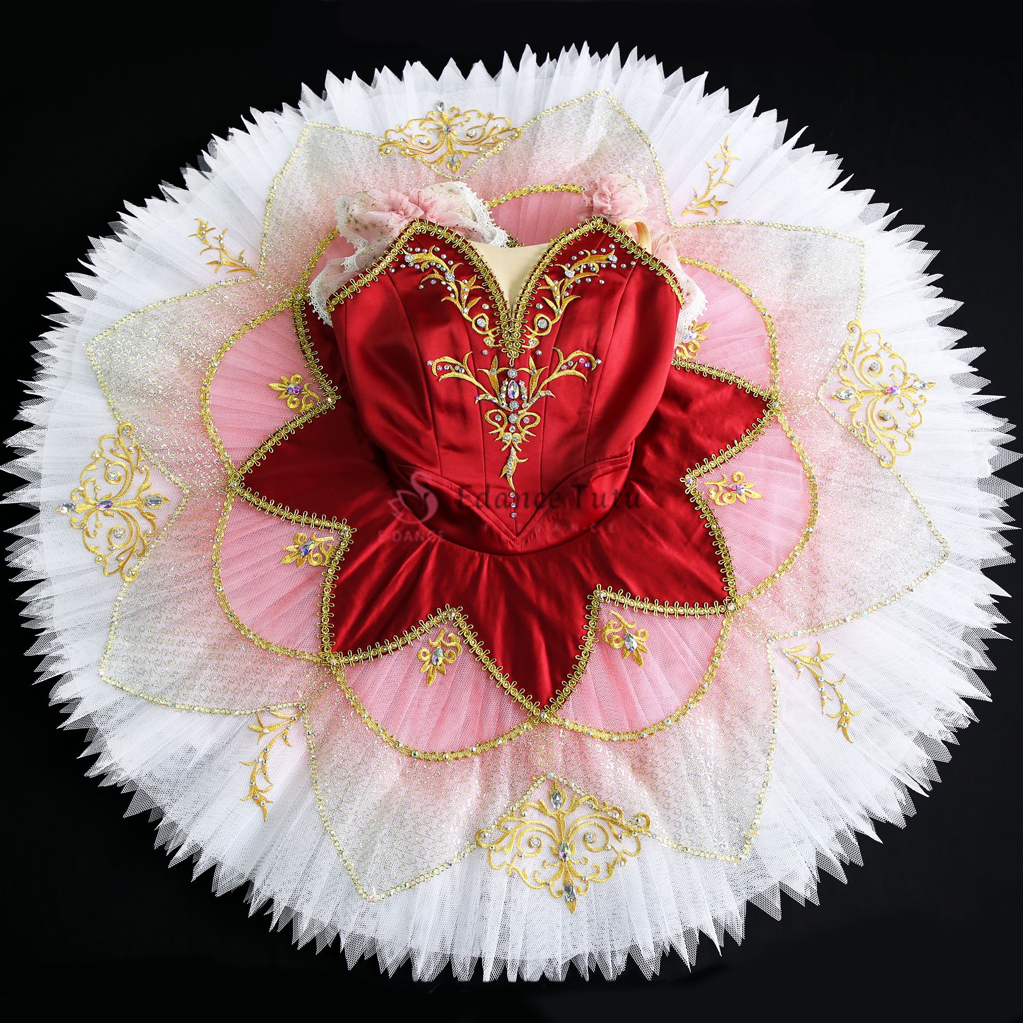 Ge Beilia Variation Act 3 Red classical ballet tutus for sale #T0287