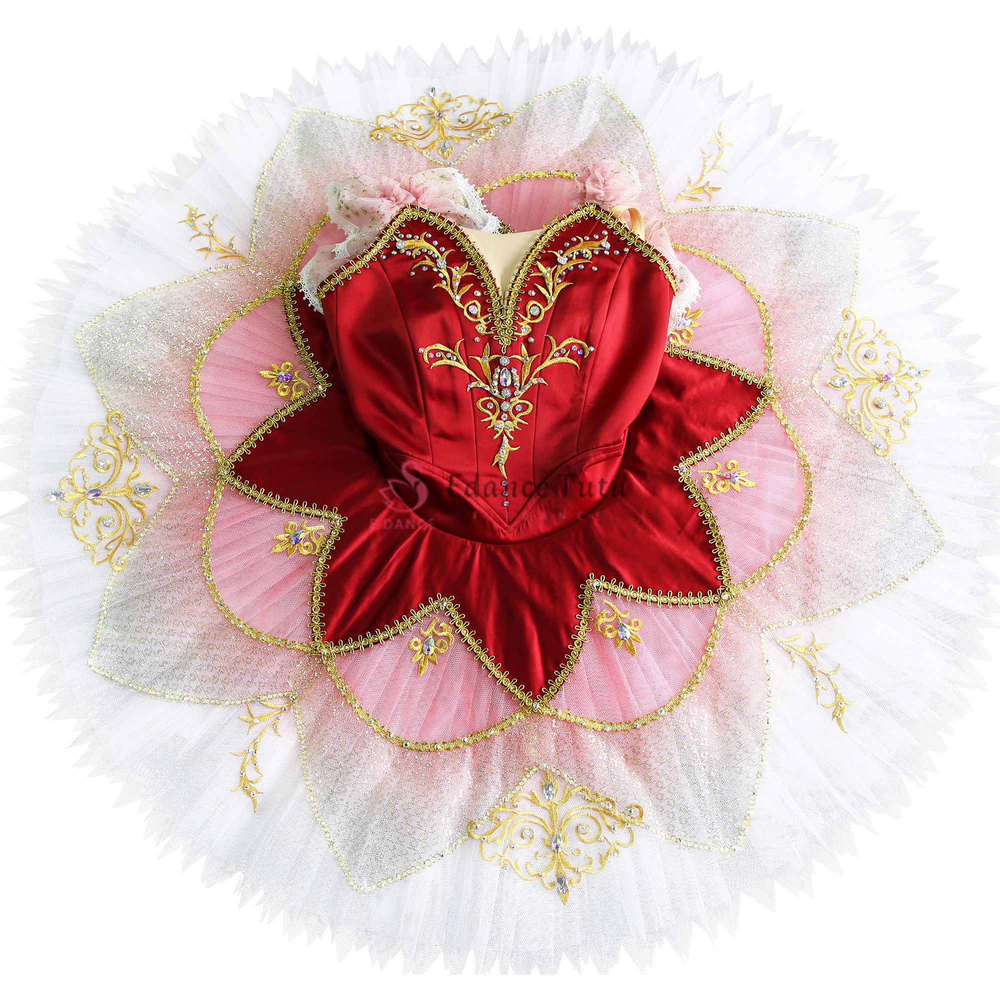 Ge Beilia Variation Act 3 Red classical ballet tutus for sale #T0287 - Image 6