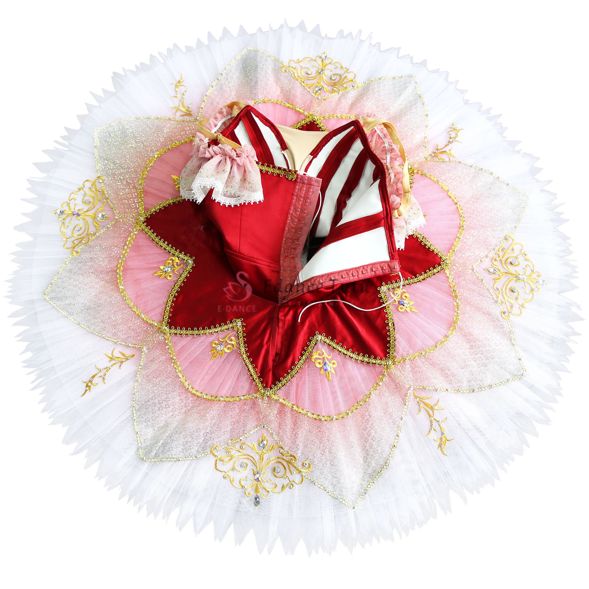 Ge Beilia Variation Act 3 Red classical ballet tutus for sale #T0287 - Image 5
