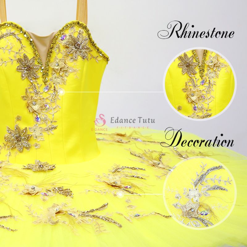 Yellow Fairy Professional Ballet Tutus Competition-Level #T0341 - Image 5