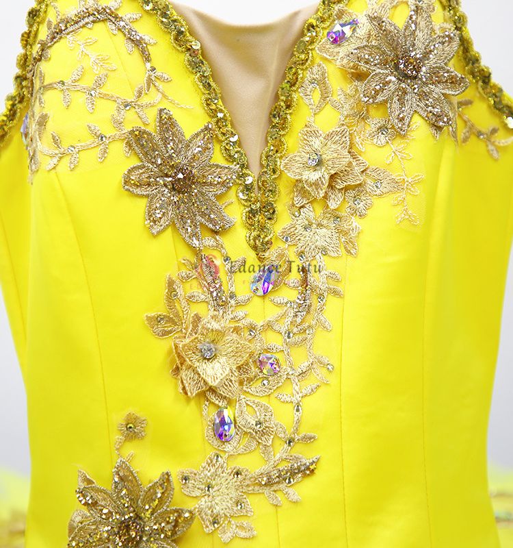 Yellow Fairy Professional Ballet Tutus Competition-Level #T0341 - Image 4