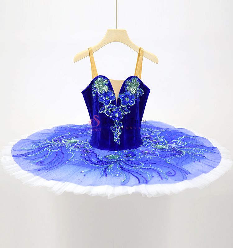 Royal Blue Bird Classical Ballet Tutus Pancake Costumes High-End #T0345