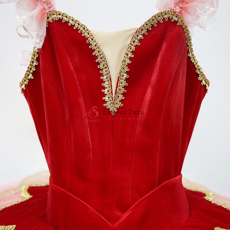 Red Cheap Costume De Ballet For Ballet Stager #T0346 - Image 5