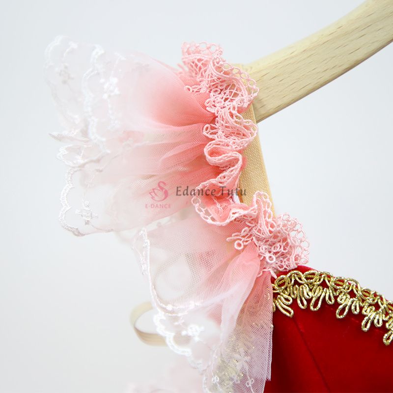 Red Cheap Costume De Ballet For Ballet Stager #T0346 - Image 2
