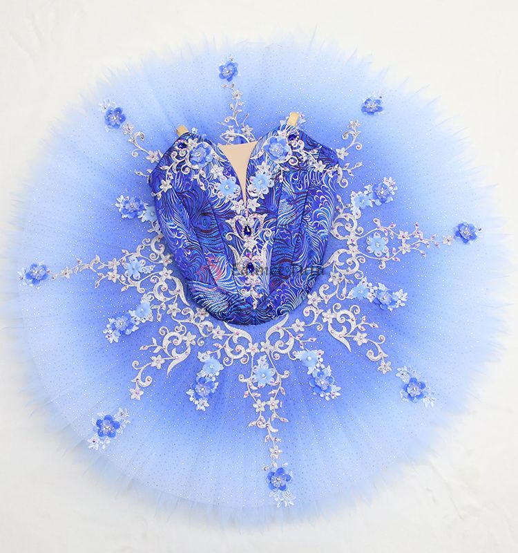 Pale Ombre Florina Blue Ballet Professional Tutu Costume #T0390 - Image 7