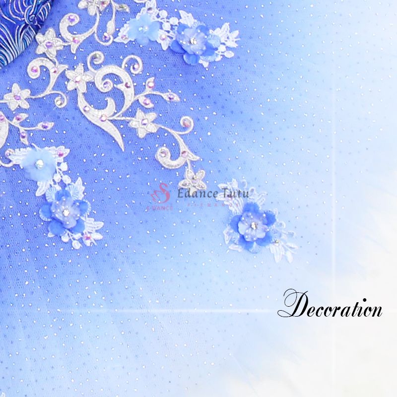 Pale Ombre Florina Blue Ballet Professional Tutu Costume #T0390 - Image 2