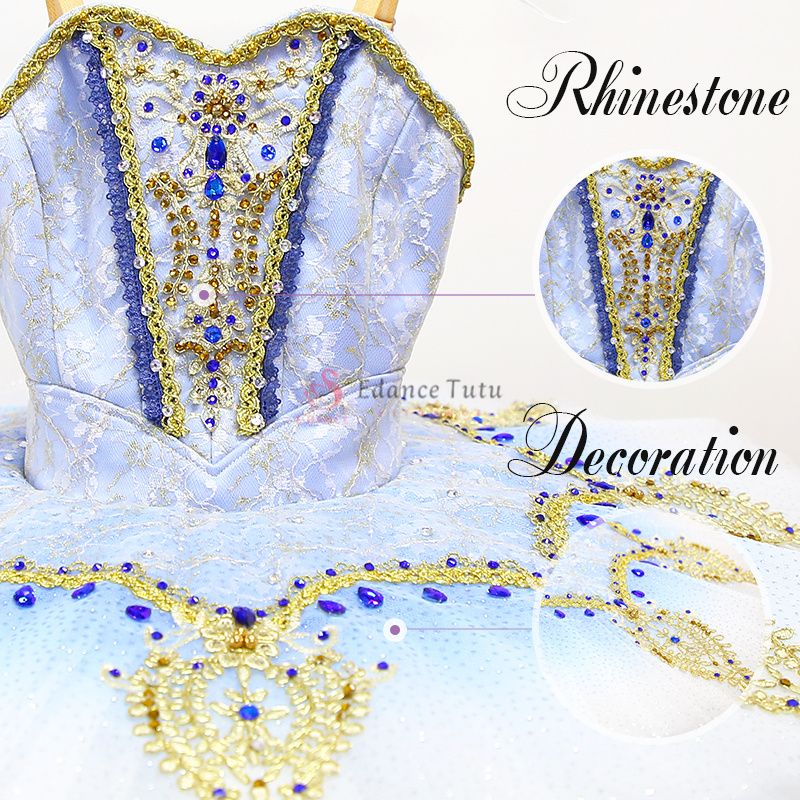 Purple Fairy Adult Ballet Costume Gilded Edge High-Quality #T0393 - Image 2