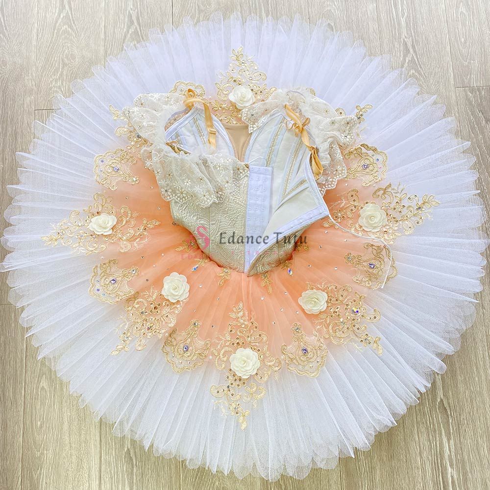 Esmeralda Professional Ballerina Costumes Pancake Tutu Flower Decorate #T0405 - Image 6