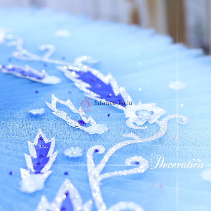 Dark Blue Beautiful Ballet Tutus For Blue Bird Costume #T0449 - Image 2