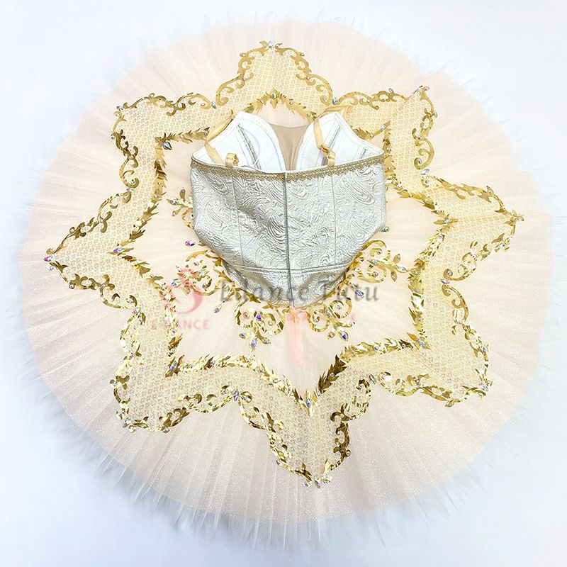 Professional Dance Costumes For Ballet Silver & Golden #T0470-silver - Image 4